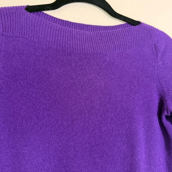 Talbots Purple Cashmere Sweater, Size Small - Picture 2 of 6